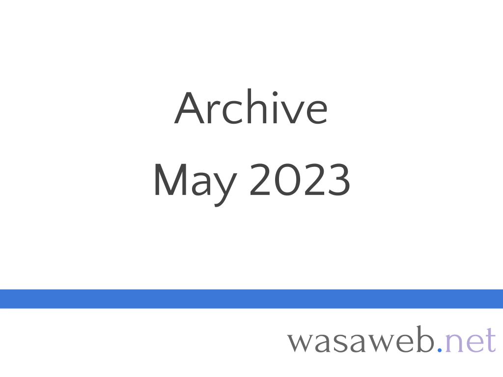 Archive 2023 05 En 